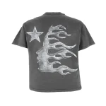 Black-Hellstar Chrome Logo T-Shirt