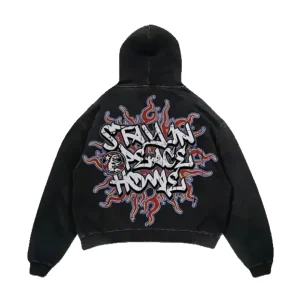 Black-Hellstar Stay in Peace Hoodie