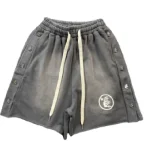 Grey Hellstar Snap Shorts