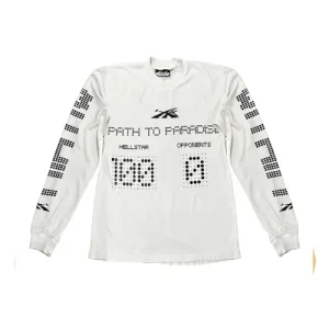 White Hellstar Scoreboard Long Sleeve T-Shirt